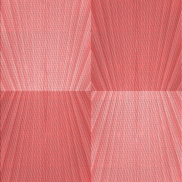 Patterned Fire Red Rug, pat3551rd