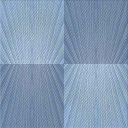 Square Patterned Steel Blue Novelty Rug, pat3551