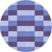 Square Patterned Sky Blue Rug, pat3552blu