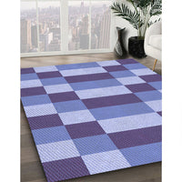 Patterned Sky Blue Rug, pat3552blu