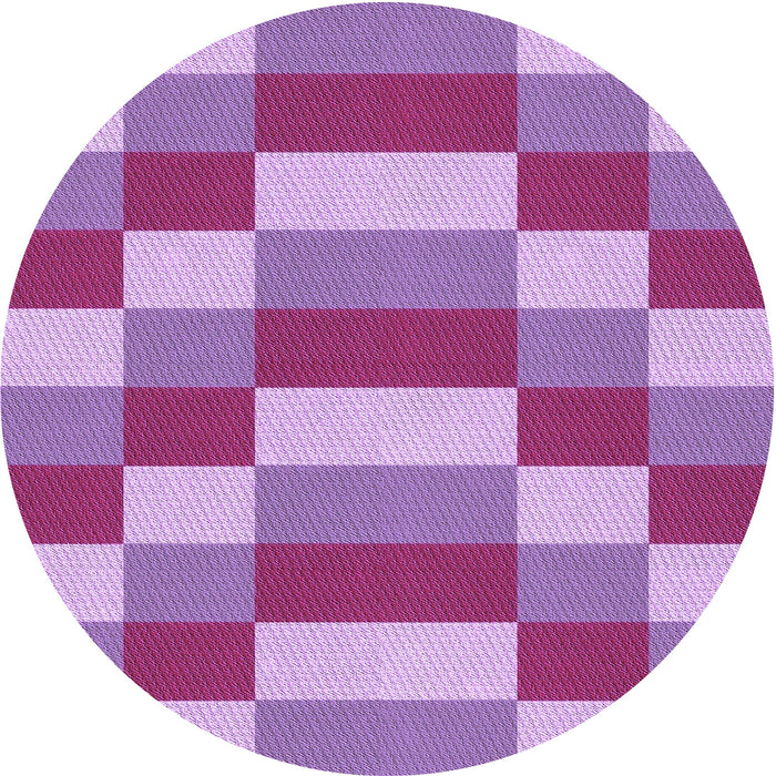 Square Patterned Magenta Pink Rug, pat3552pur
