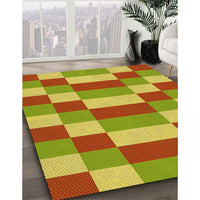 Patterned Mahogany Brown Rug, pat3552yw