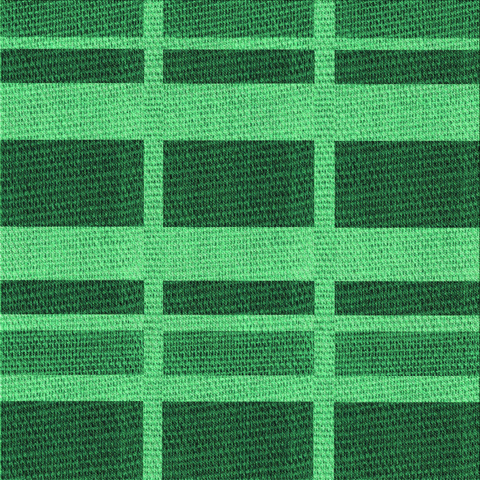 Round Machine Washable Transitional Deep Emerald Green Rug, wshpat3553grn