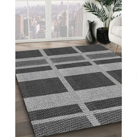 Patterned Dark Gray Rug, pat3553gry