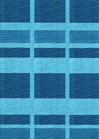 Machine Washable Transitional Blue Rug, wshpat3553lblu