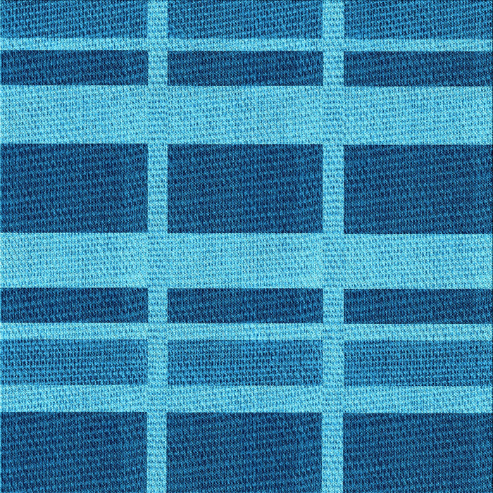 Round Machine Washable Transitional Blue Rug, wshpat3553lblu