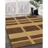 Patterned Red Brown Rug, pat3553org