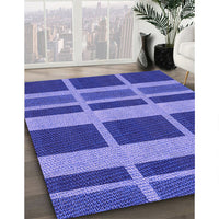 Patterned Purple Mimosa Purple Rug, pat3553pur