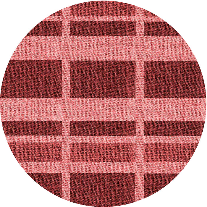 Square Patterned Red Rug, pat3553rd