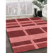 Machine Washable Transitional Red Rug in a Family Room, wshpat3553rd