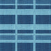 Square Patterned Blue Novelty Rug, pat3553