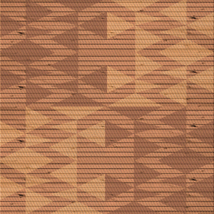 Round Patterned Orange Rug, pat3554org