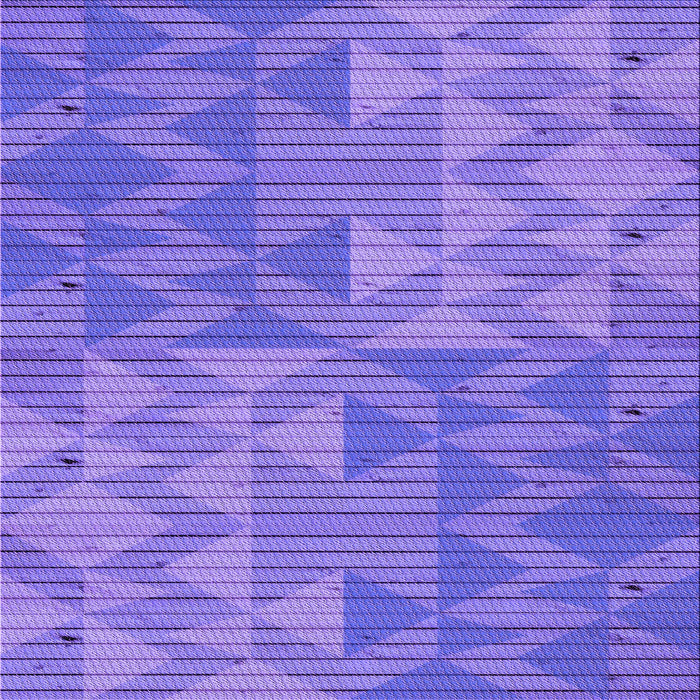 Round Patterned Purple Mimosa Purple Rug, pat3554pur