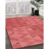 Patterned Red Rug, pat3554rd