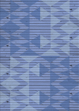 Patterned Sky Blue Novelty Rug, pat3554