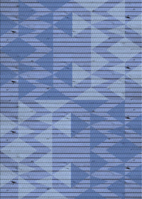 Machine Washable Transitional Sky Blue Rug, wshpat3554