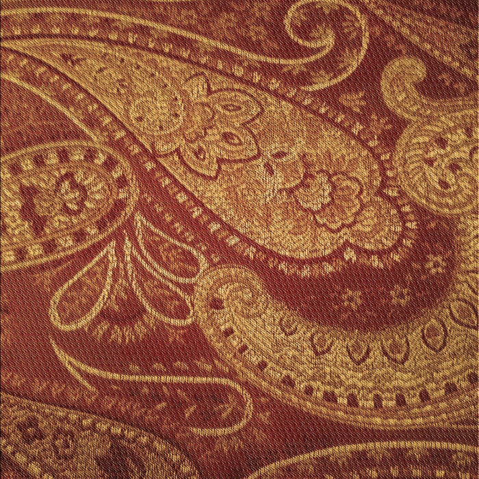 Patterned Orange Rug, pat3555brn
