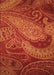 Patterned Orange Red Orange Rug, pat3555org