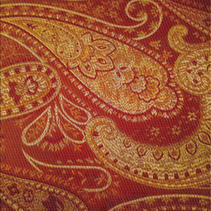 Patterned Orange Novelty Rug, pat3555