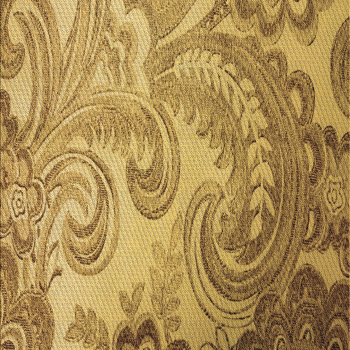 Patterned Orange Rug, pat3556brn