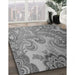 Patterned Gray Rug in Family Room, pat3556gry