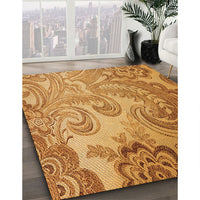 Patterned Orange Rug, pat3556org