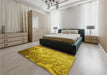 Patterned Dark Bisque Brown Rug in a Bedroom, pat3556yw
