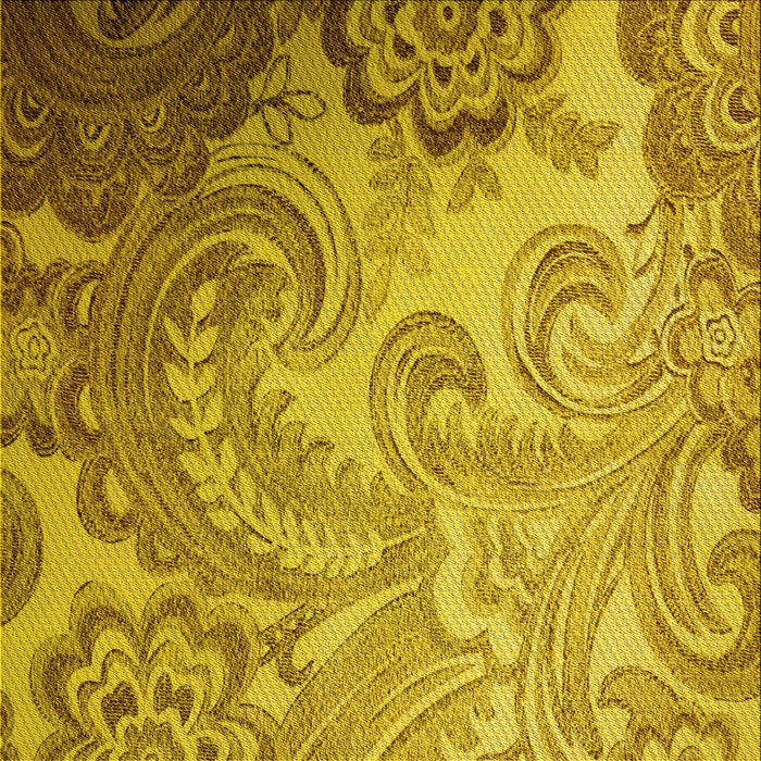 Round Machine Washable Transitional Dark Bisque Brown Rug, wshpat3556yw