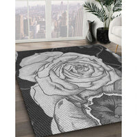 Patterned Silver Gray Rug, pat3557gry