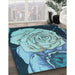 Machine Washable Transitional Blue Rug in a Family Room, wshpat3557lblu