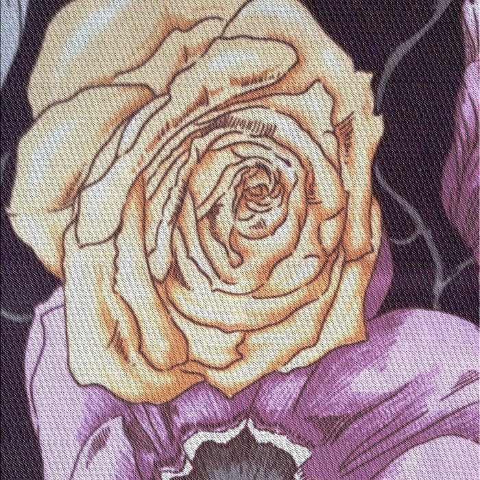 Patterned Rose Pink Modern Rug, pat3557