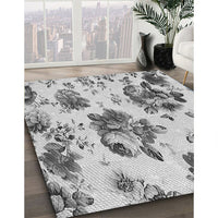 Patterned Silver Gray Rug, pat3558gry