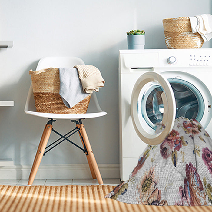 Machine Washable Transitional Rosy-Finch Purple Rug in a Washing Machine, wshpat3558