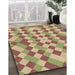 Machine Washable Transitional Chestnut Red Rug in a Family Room, wshpat3559brn