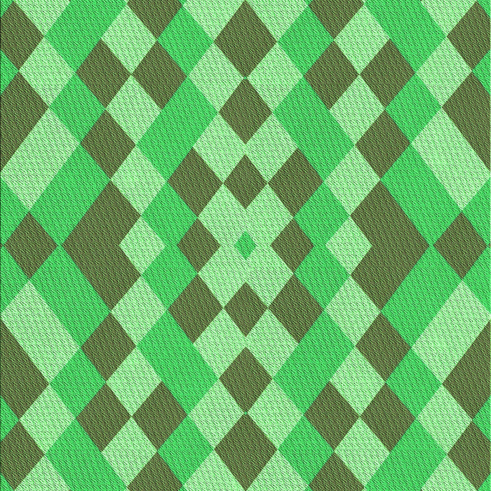 Patterned Dark Lime Green Rug, pat3559grn