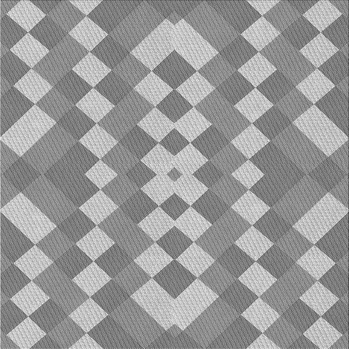 Round Patterned Silver Gray Rug, pat3559gry