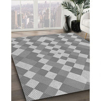 Patterned Silver Gray Rug, pat3559gry