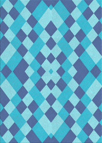 Machine Washable Transitional Blue Rug, wshpat3559lblu