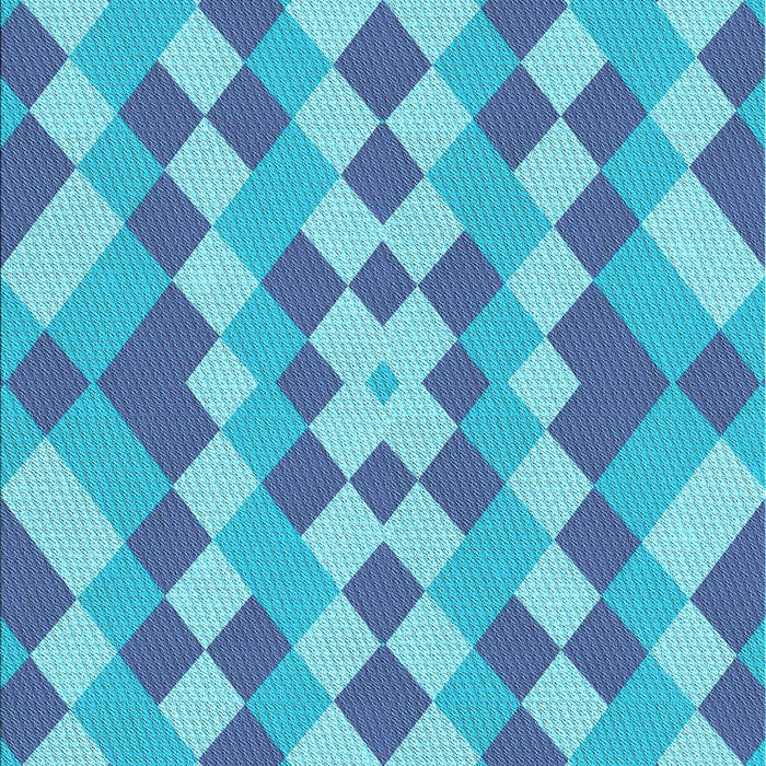 Machine Washable Transitional Blue Rug, wshpat3559lblu