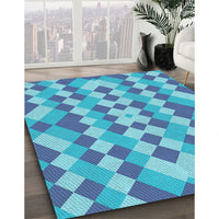 Patterned Blue Rug, pat3559lblu