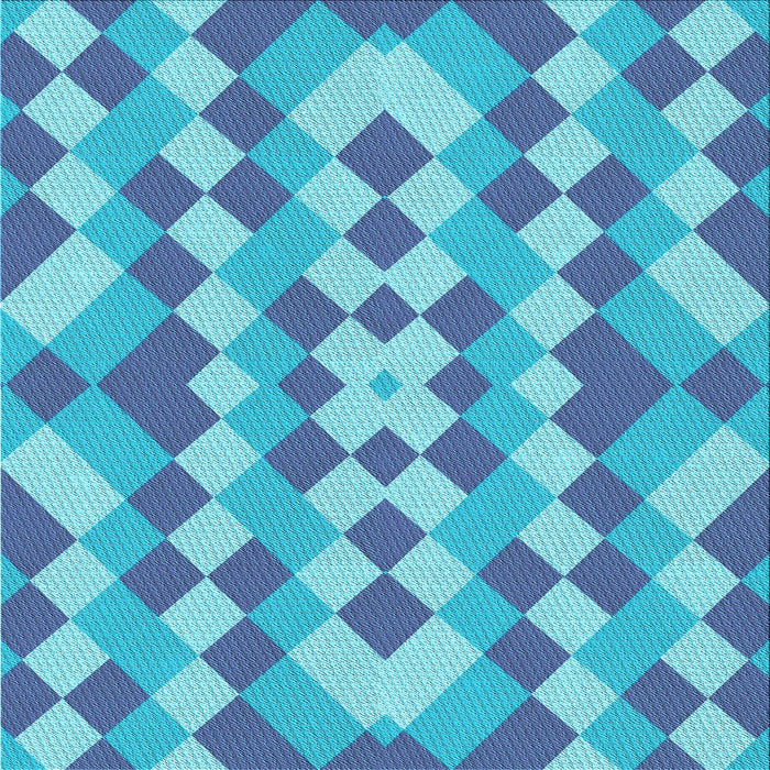 Round Machine Washable Transitional Blue Rug, wshpat3559lblu