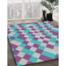 Machine Washable Transitional French Lilac Purple Rug in a Family Room, wshpat3559