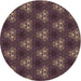 Square Machine Washable Transitional Dark Almond Brown Rug in a Living Room, wshpat356brn