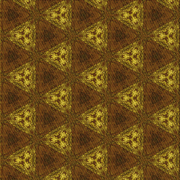 Round Patterned Dark Bisque Brown Rug, pat356yw