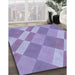 Machine Washable Transitional Purple Mimosa Purple Rug in a Family Room, wshpat3560blu