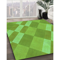 Patterned Emerald Green Rug, pat3560grn