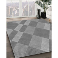 Patterned Dark Gray Rug, pat3560gry