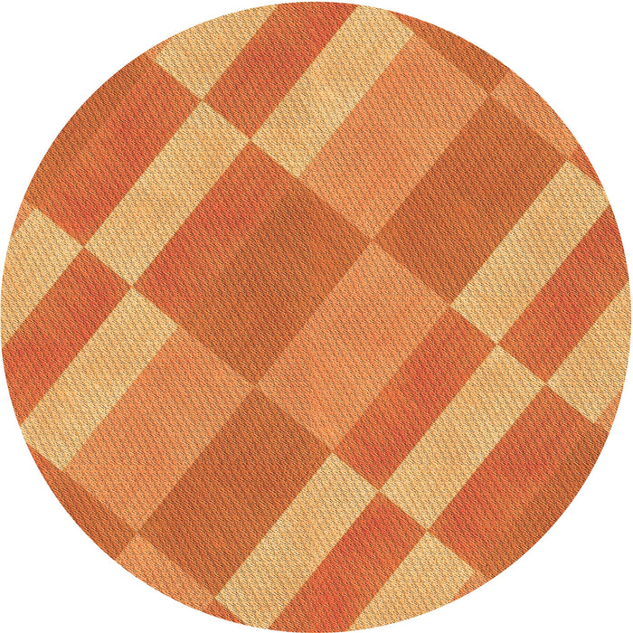 Square Machine Washable Transitional Orange Rug in a Living Room, wshpat3560org