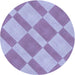 Square Patterned Medium Purple Rug, pat3561blu