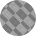 Square Patterned Dark Gray Rug, pat3561gry